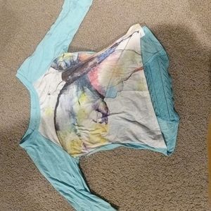 Blue Tie-dye Pajama Shirt